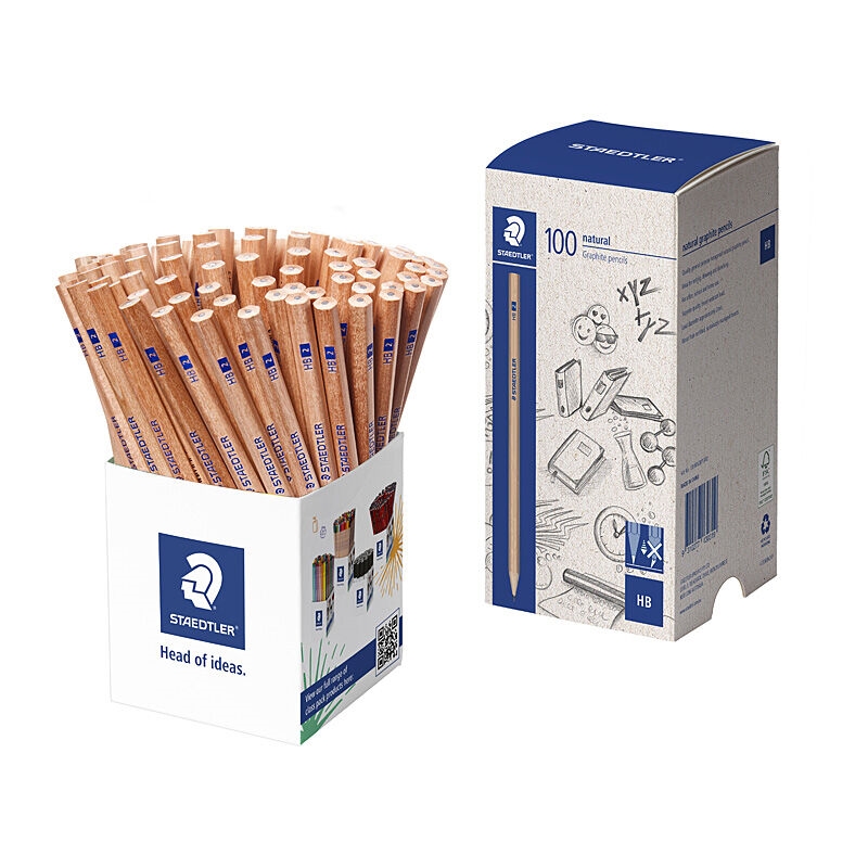 Staedtler Natural HB Pencil - Cup of 100/Product Detail/Stationery