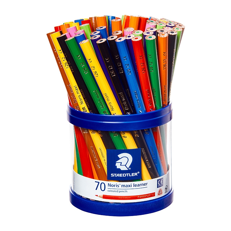 Staedtler Noris Club MAXI Learner Colour Pencils - Cup of 70 - Assorted Colours/Product Detail/Stationery