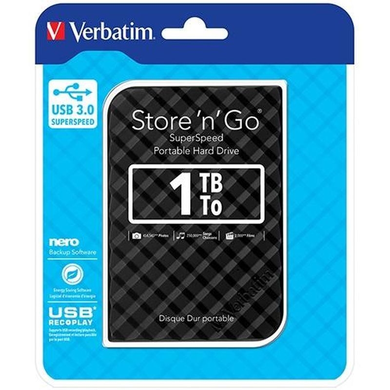 Verbatim Portable Hard Drive 1TB With 53194/Product Detail/Storage