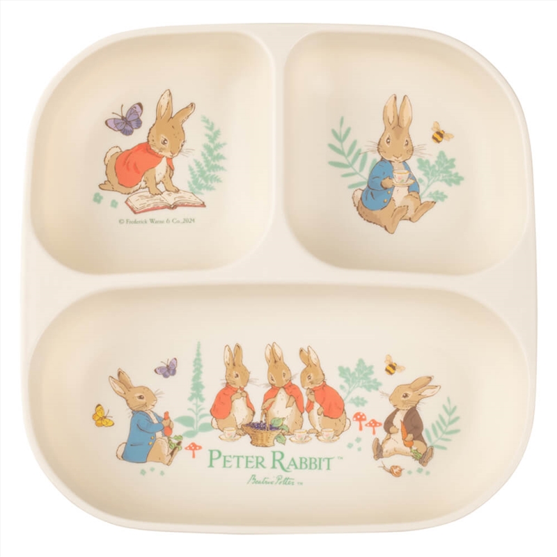 Peter Rabbit Square Section Plate/Product Detail/Diningware