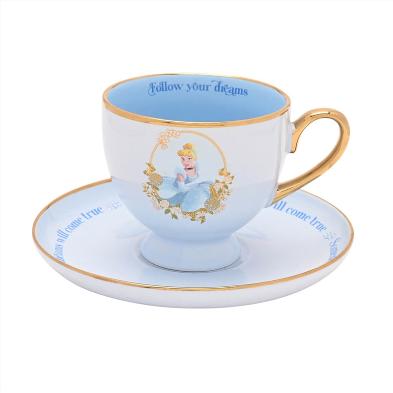 Disney Princess Cinderella Tea Cup & Saucer/Product Detail/Drinkware