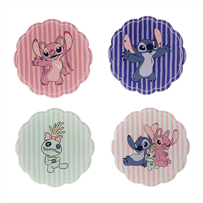 Disney Home - Stitch & Angel Set Of 4 Ceramic Coasters/Product Detail/Drinkware