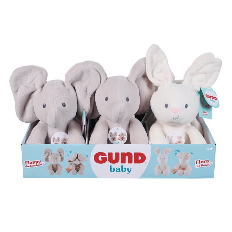 Flappy Elephant & Flora Bunny Handheld Peek-A-Boo Plush (Sent At Random)/Product Detail/Plush Toys