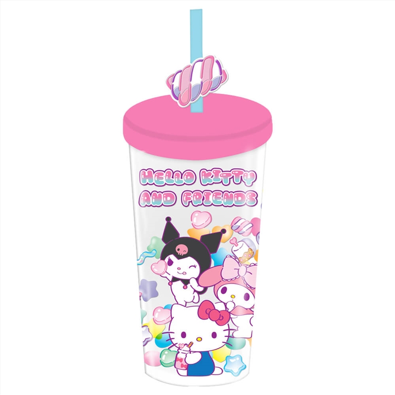 Hello Kitty Sweets Beaker & Straw/Product Detail/Drinkware