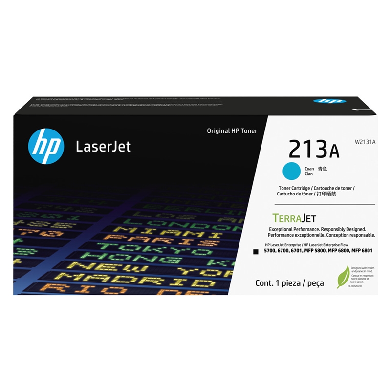 HP #213A Cyan Toner W2131A/Product Detail/Stationery