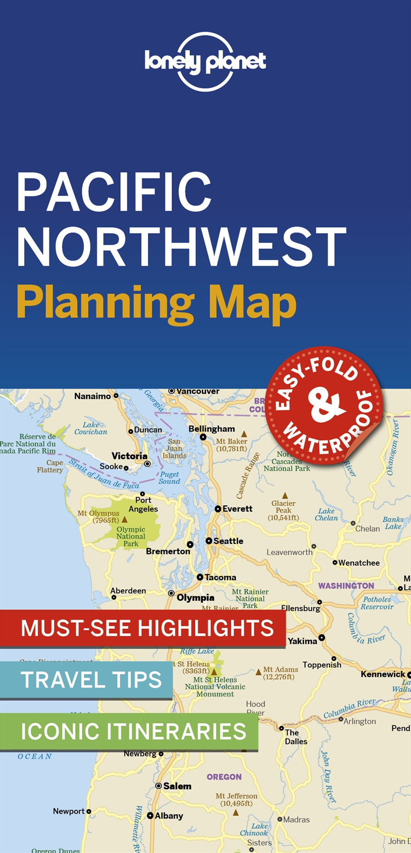Lonely Planet Pacific Northwest Planning Map/Product Detail/Reference & Encylopaedias