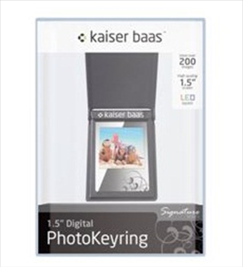 Digital Photo Keyring 1.5" Signature Black/Product Detail/Electronics