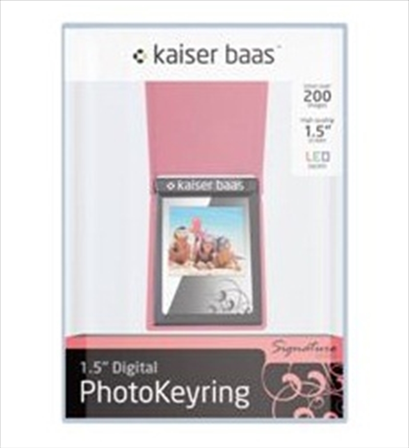 Digital Photo Keyring 1.5" Signature Pink/Product Detail/Electronics