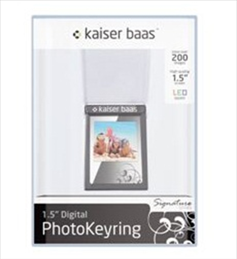 Digital Photo Keyring 1.5" Signature White/Product Detail/Electronics