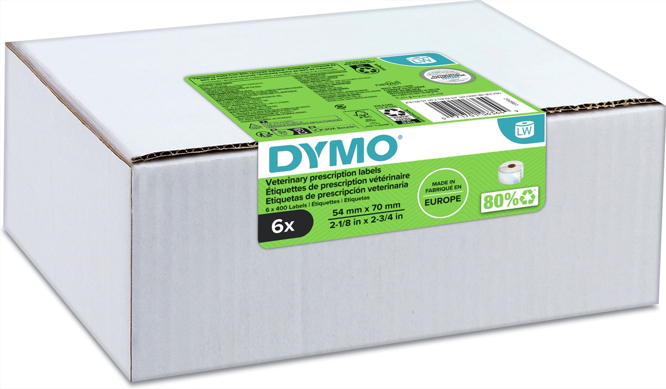Dymo LW Veterinary Labels Pk6/Product Detail/Stationery