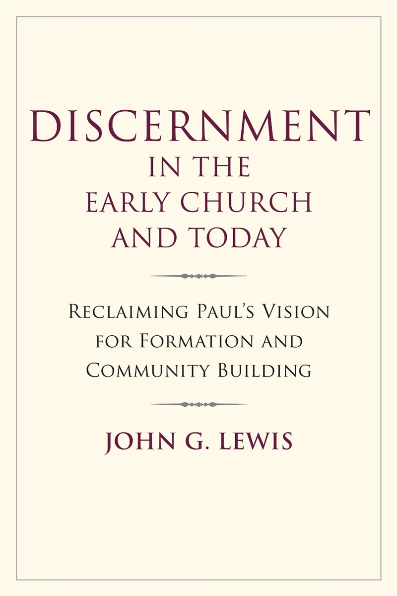 Discernment in the Early Church and Today/Product Detail/Religion & Beliefs