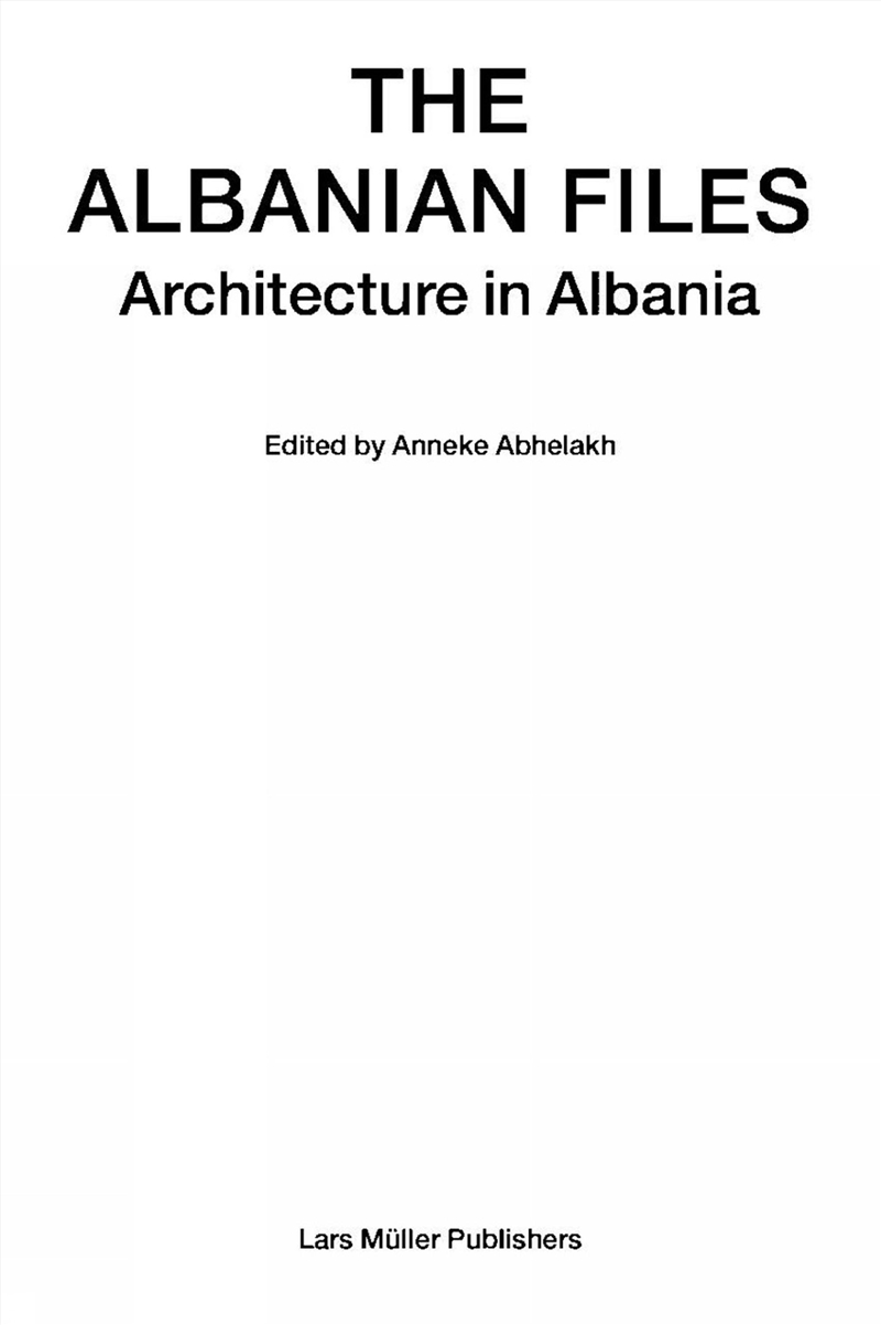 Albanian Files: Architecture in Albania/Product Detail/Architecture