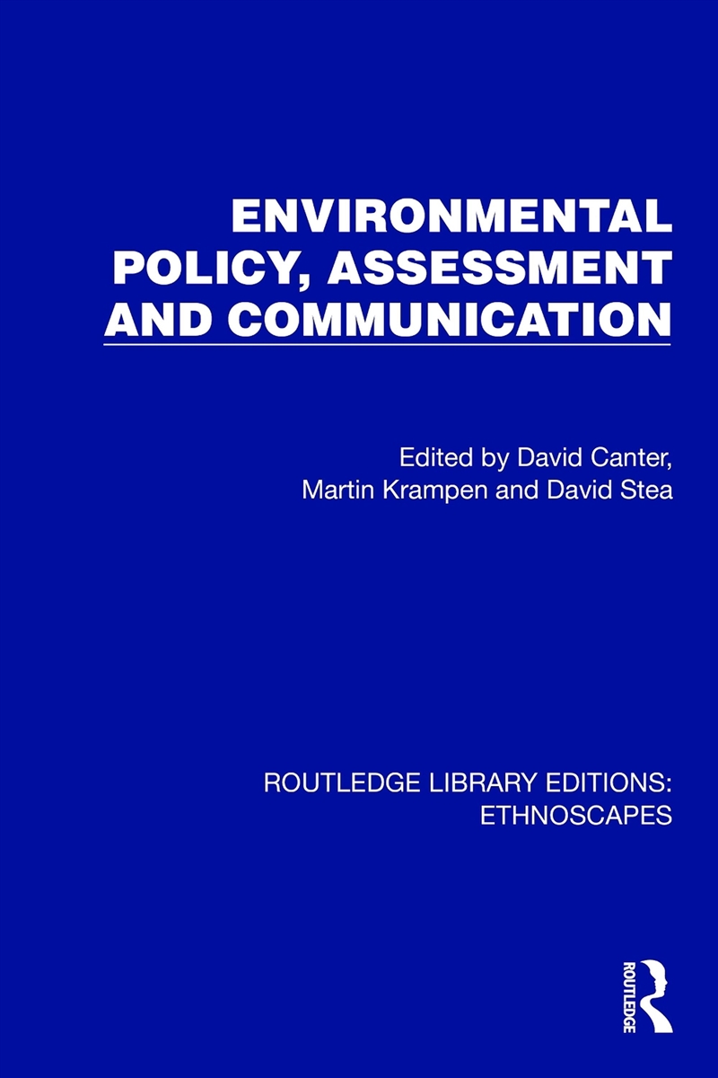 Environmental Policy, Assessme/Product Detail/Politics & Government