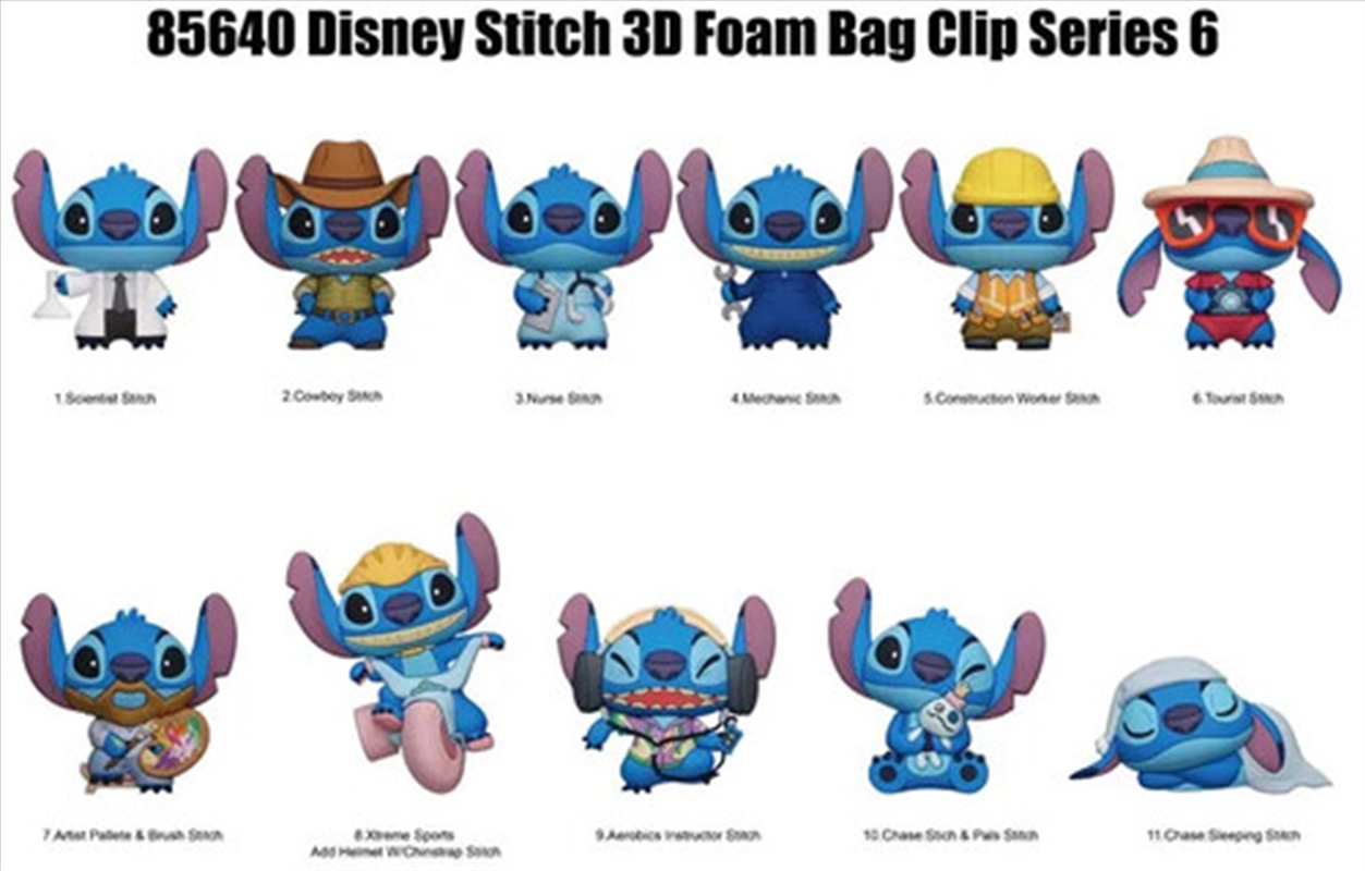 Monogram - Disney - Stitch 3D Foam Bag Clip - Series 6/Product Detail/Keyrings