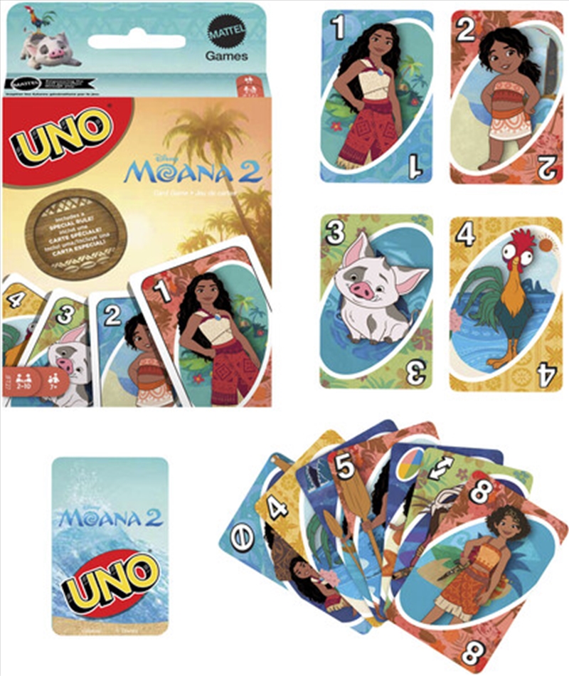 Mattel Games - UNO: Moana 2/Product Detail/Card Games