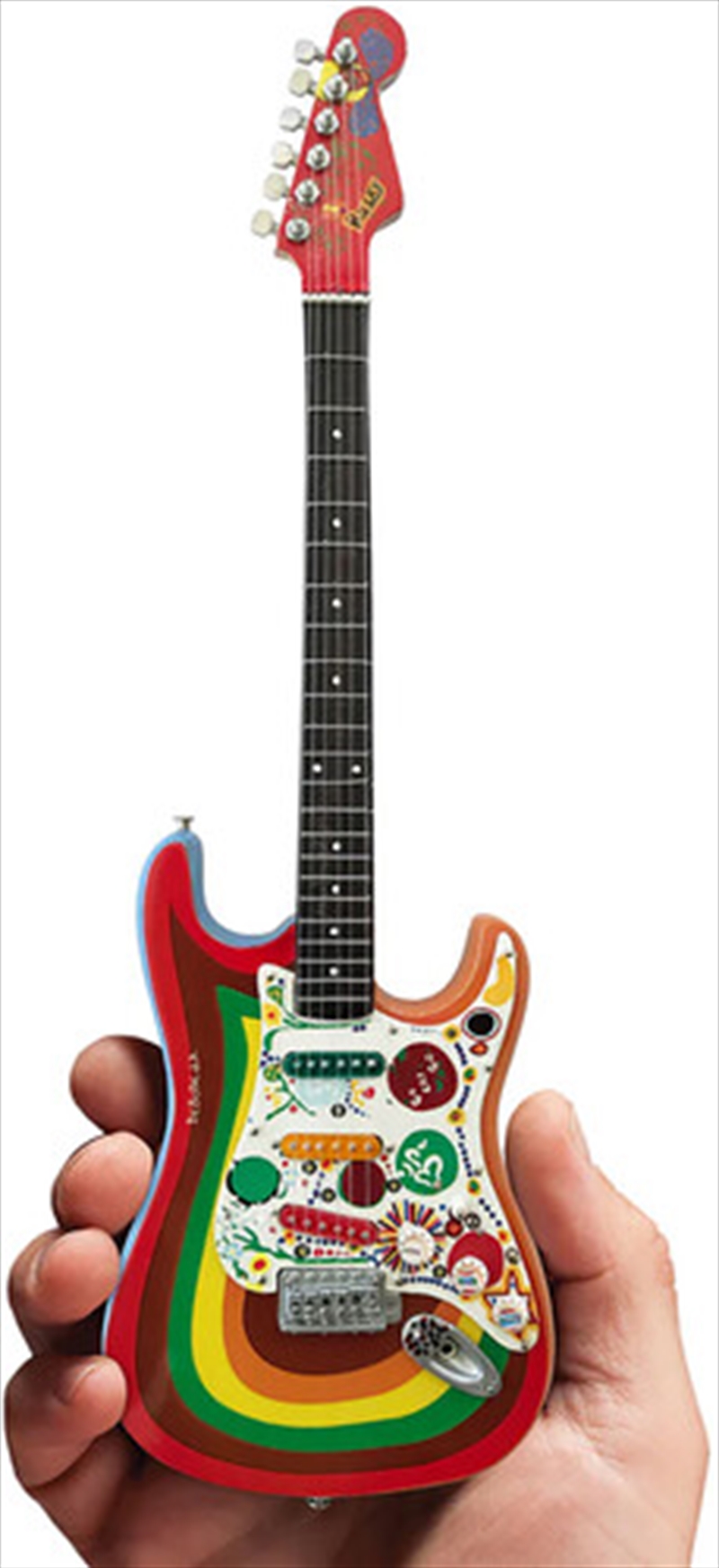 Axe Heaven George Harrison Fab Four Fender Stratocaster Rocky Design Mini Guitar Replica Collectible/Product Detail/Collectables