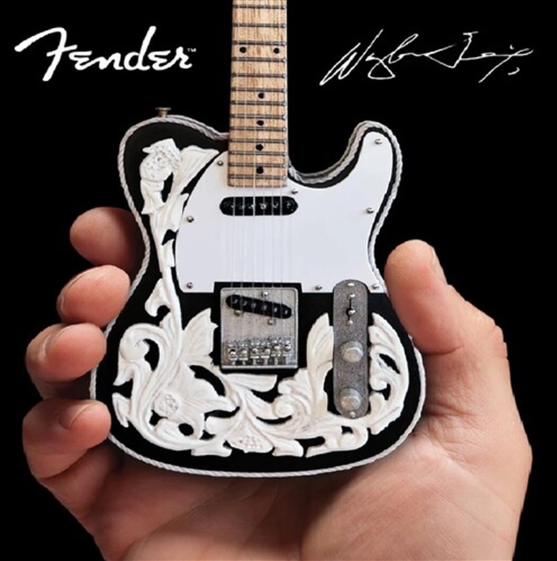 Axe Heaven Waylon Jennings Fender Telecaster Signature Black Mini Guitar Replica Collectible FT-018/Product Detail/Collectables