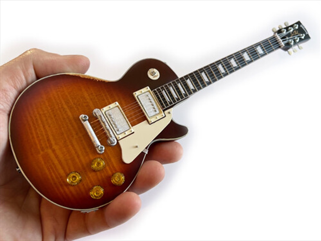Axe Heaven Billy Gibbons Gibson Les Paul Standard 1959 Cherry Sunburst Pearly Gates Mini Guitar Repl/Product Detail/Collectables