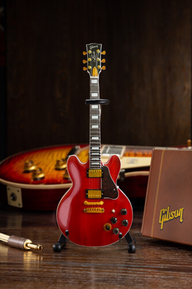 Axe Heaven BB King Gibson Cherry ES-355 Lucille Mini Guitar Replica Collectible GG-326/Product Detail/Collectables