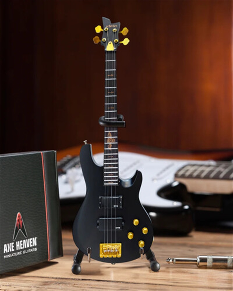 Axe Heaven Johnny Christ Signature Satin Black Schecter Mini Bass Guitar JC-641/Product Detail/Collectables
