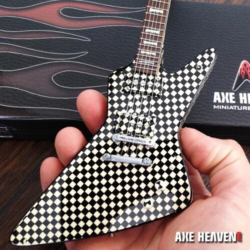 Axe Heaven Rick Nielsen Hamer Checkered EXP  Mini Guitar Replica Collectible RN-501/Product Detail/Collectables