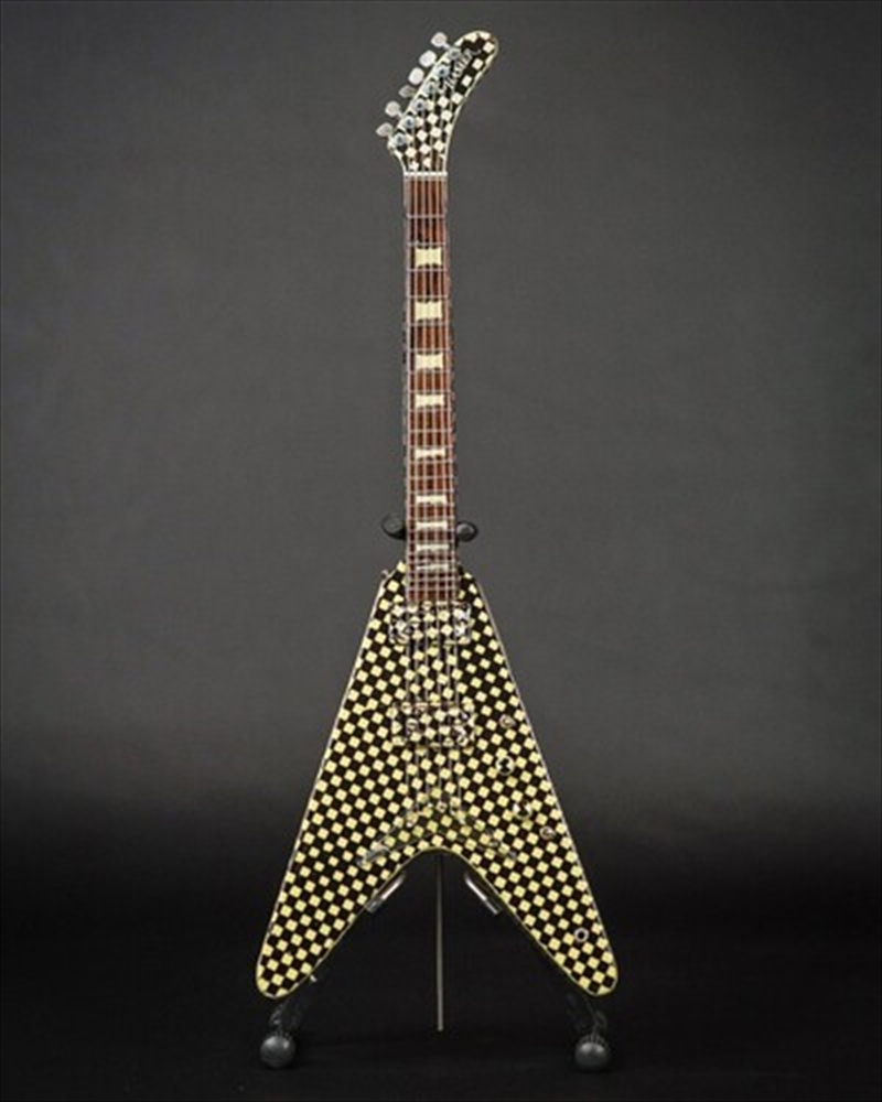 Axe Heaven Rick Nielsen Hamer Checkered  V Mini Guitar Replica Collectible RN-502/Product Detail/Collectables