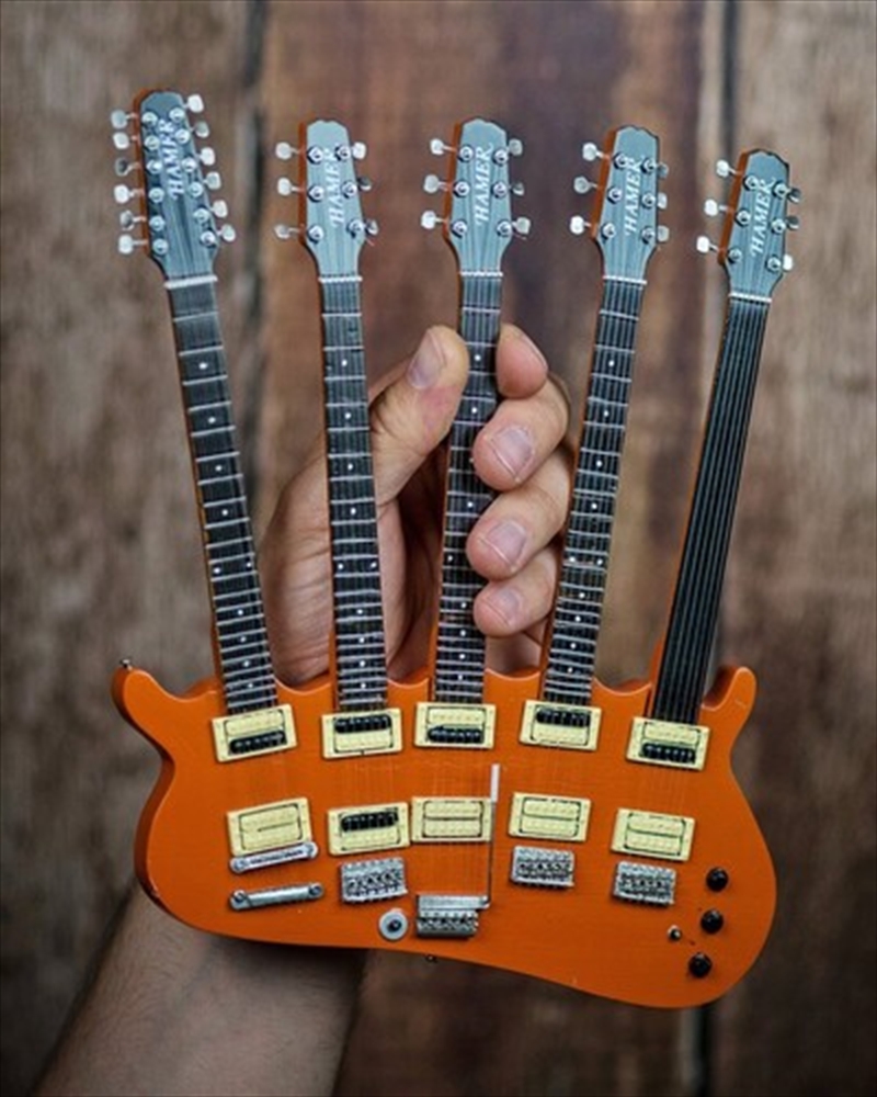 Axe Heaven Rick Nielsen Hamer Five-Neck Orange Monster Mini Guitar Replica Collectible RN-504/Product Detail/Collectables