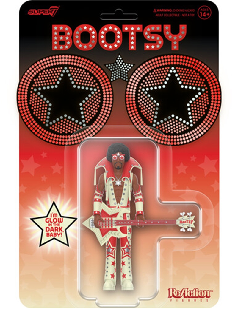 Super7 - Bootsy Collins - ReAction Figures Wv3 - Bootsy Collins (Glow)/Product Detail/Figurines