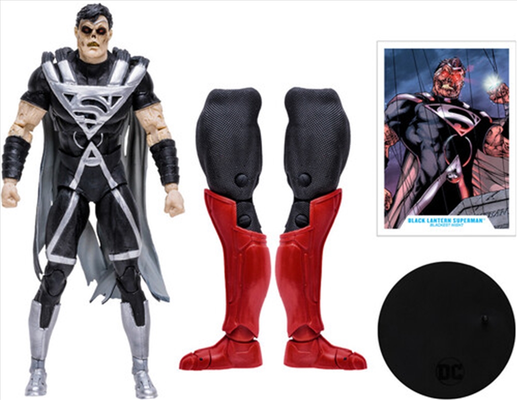 DC Multiverse - Blackest Night - 7" Black Lantern Superman Build-A Action Figure/Product Detail/Figurines