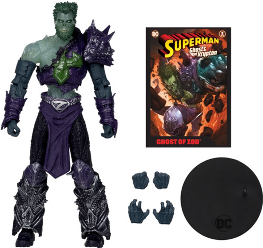 DC Direct - Superman: Ghosts of Krypton - Page Punchers - 7" Ghost Of Zod Figure with Comic/Product Detail/Figurines