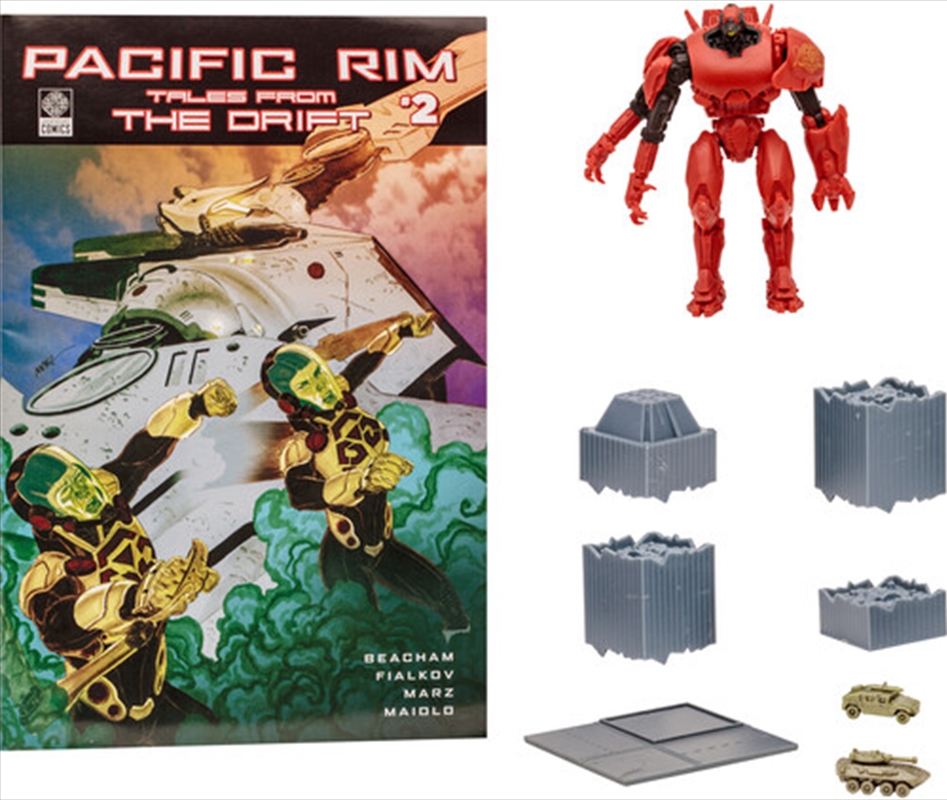 McFarlane - Pacific Rim - 4" Crimson Typhoon (Jaeger) Figure Playset & Comic/Product Detail/Figurines