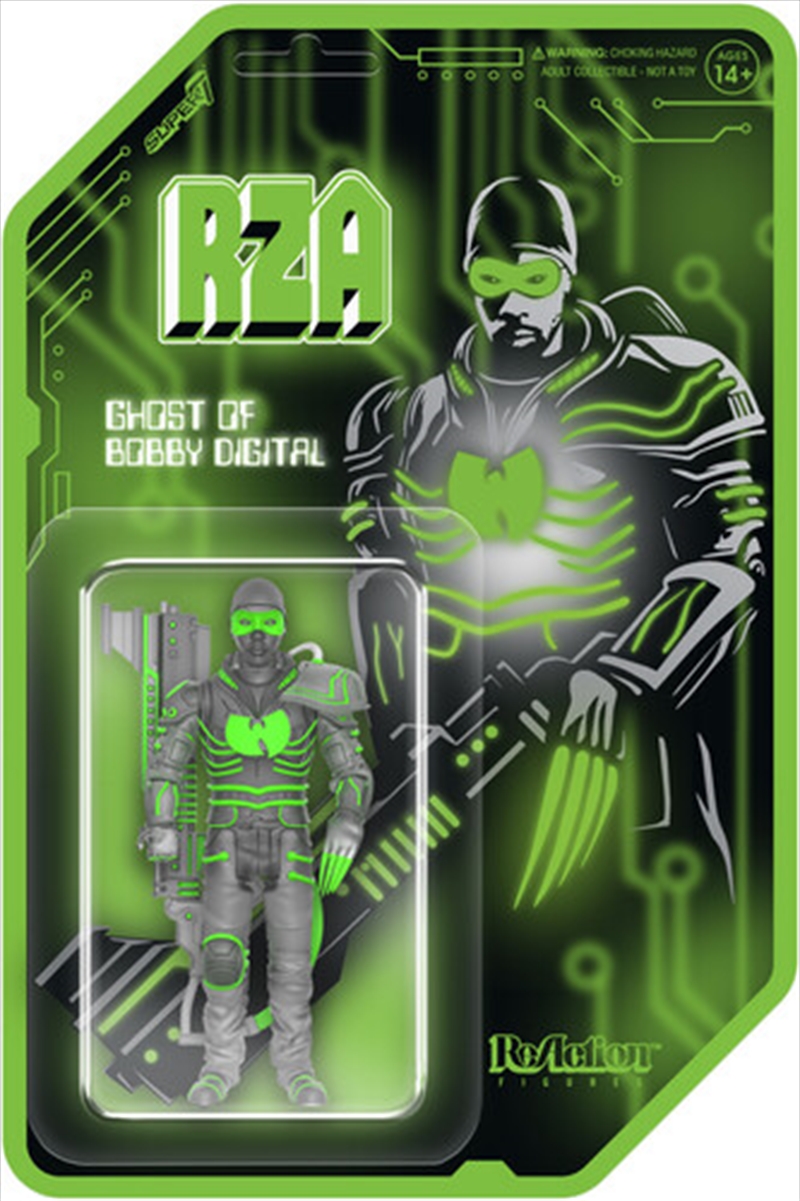 Super7 - RZA - ReAction Figures - Bobby Digital (Clear)/Product Detail/Figurines
