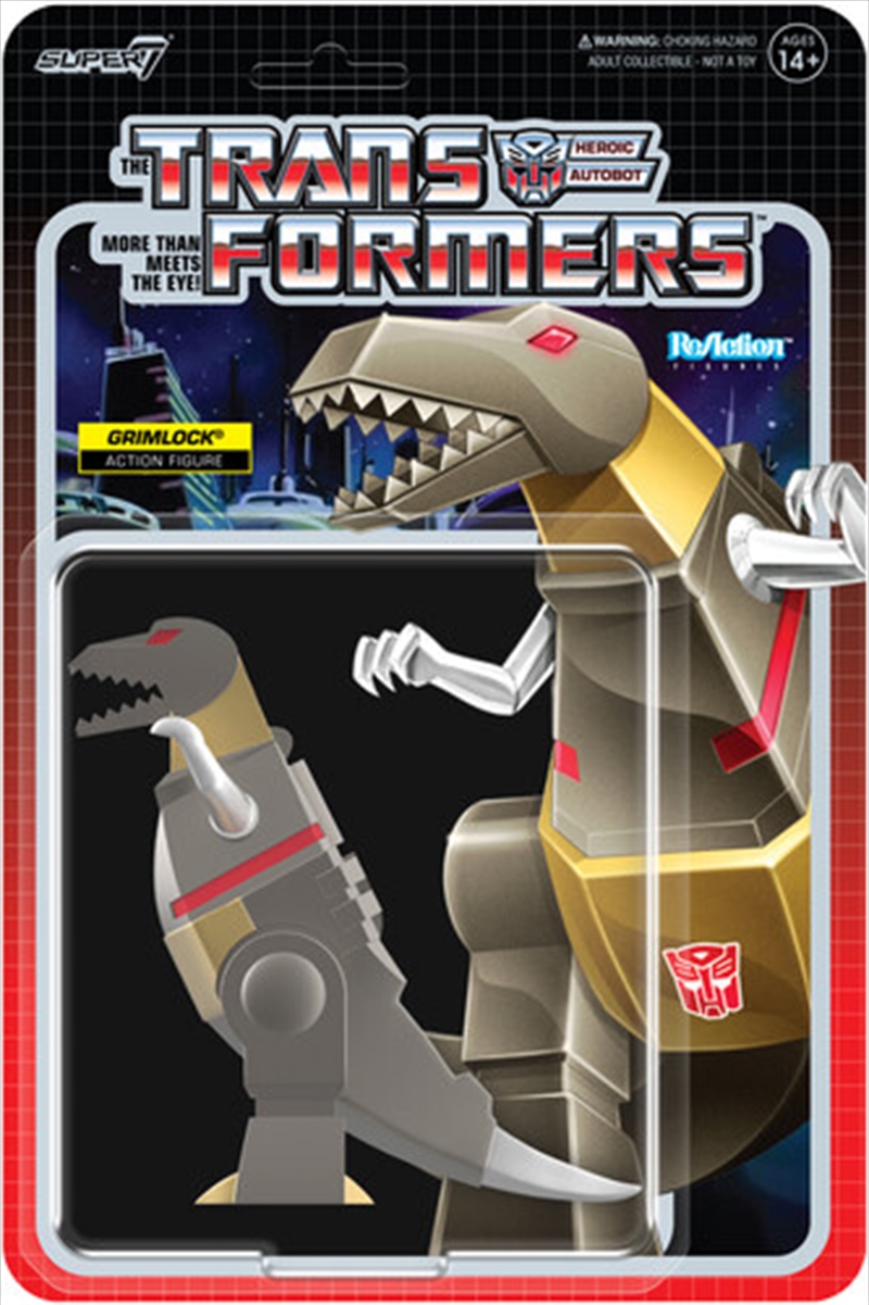 Super7 - Transformers - Reaction Figures Wv8 - Grimlock (Metallic)/Product Detail/Figurines