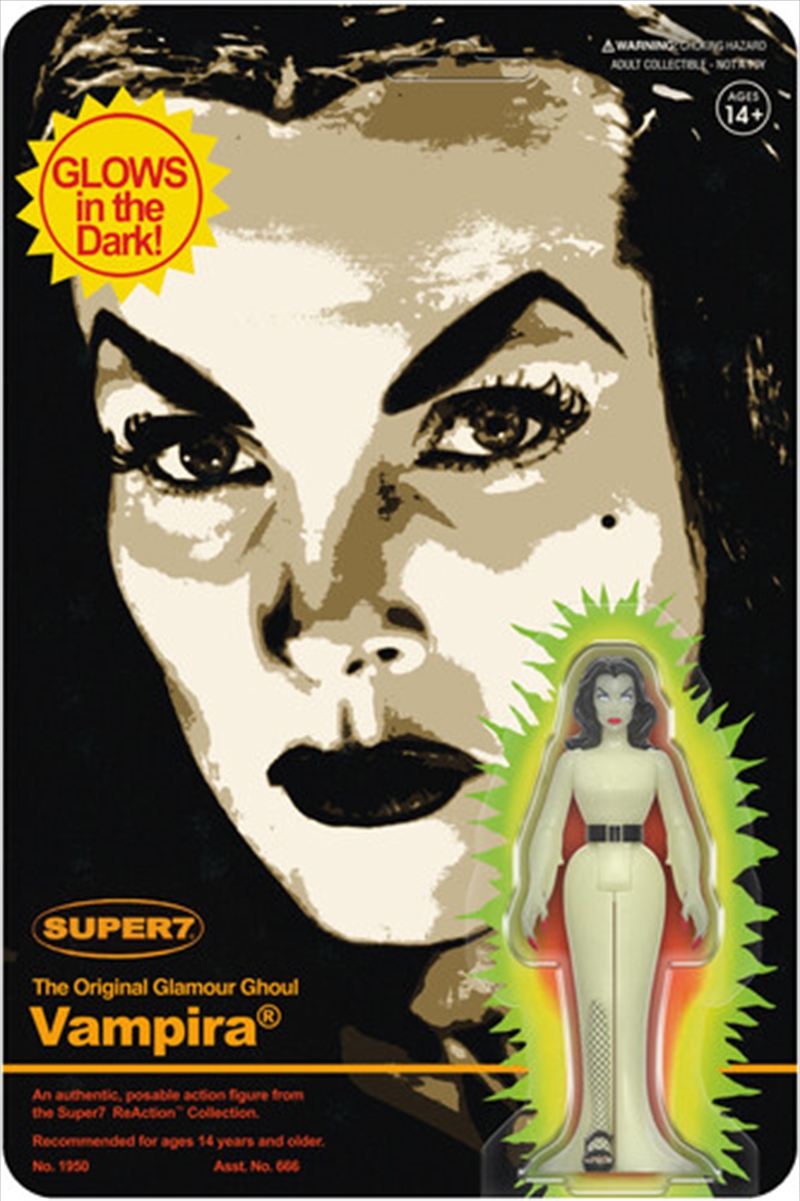Super7 - Vampira - ReAction Figures Wv3 - Vampira (Monster Glow)/Product Detail/Figurines