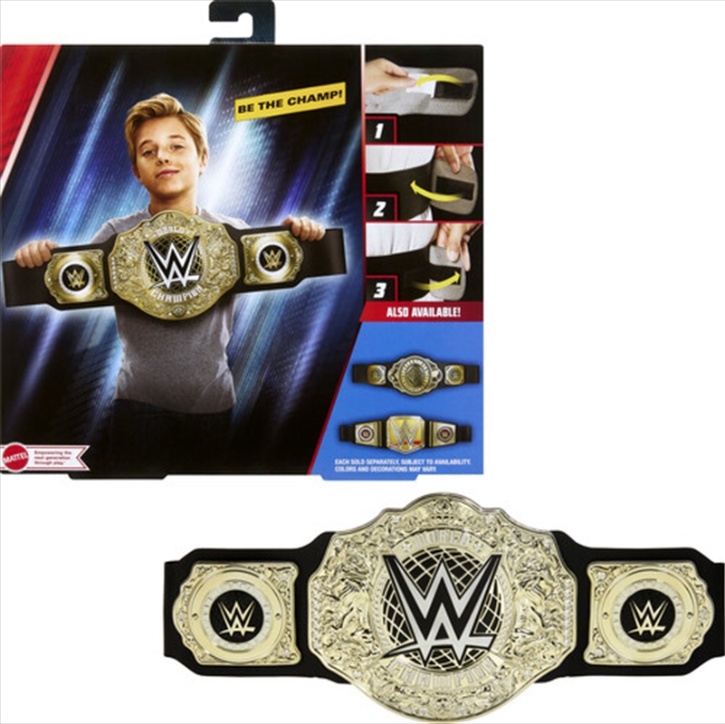 Mattel Collectible - WWE - World Heavyweight Championship Title Belt/Product Detail/Figurines