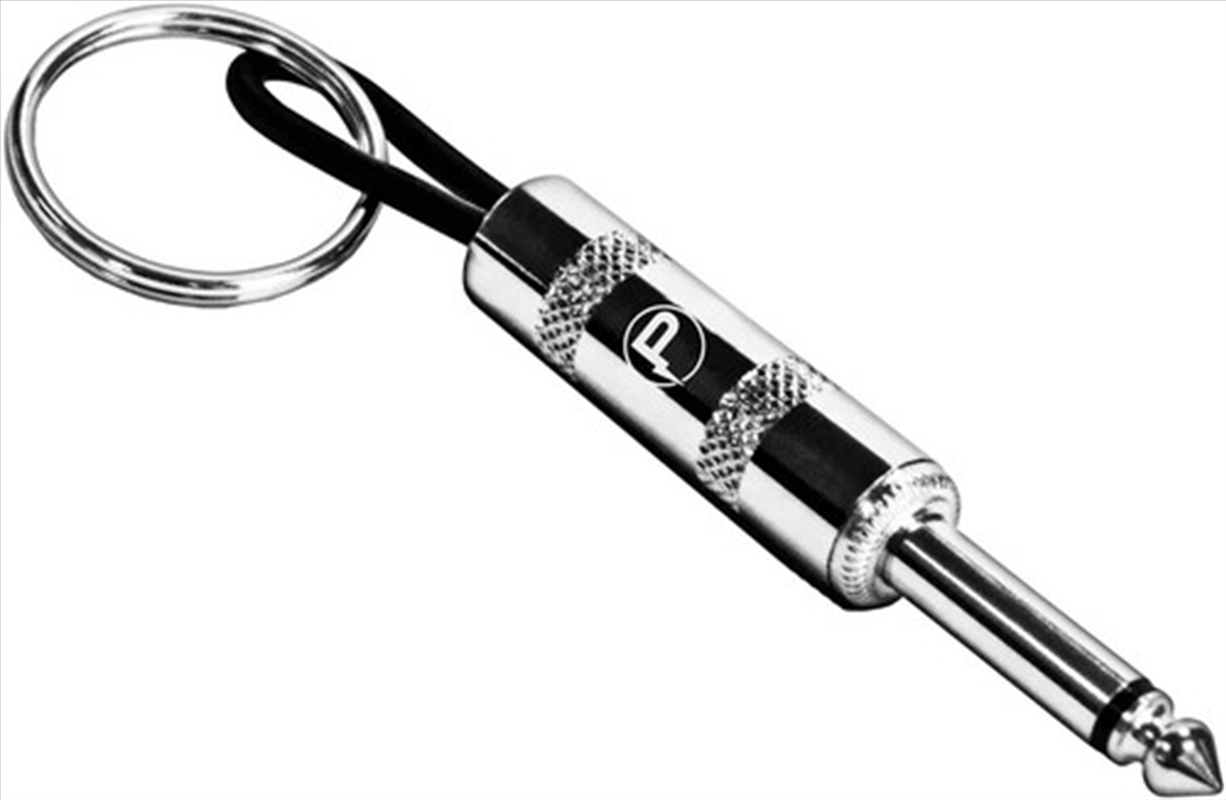 Pluginz - Guitar Plug Keychain 1/4" Input Jack Chrome/Product Detail/Keyrings
