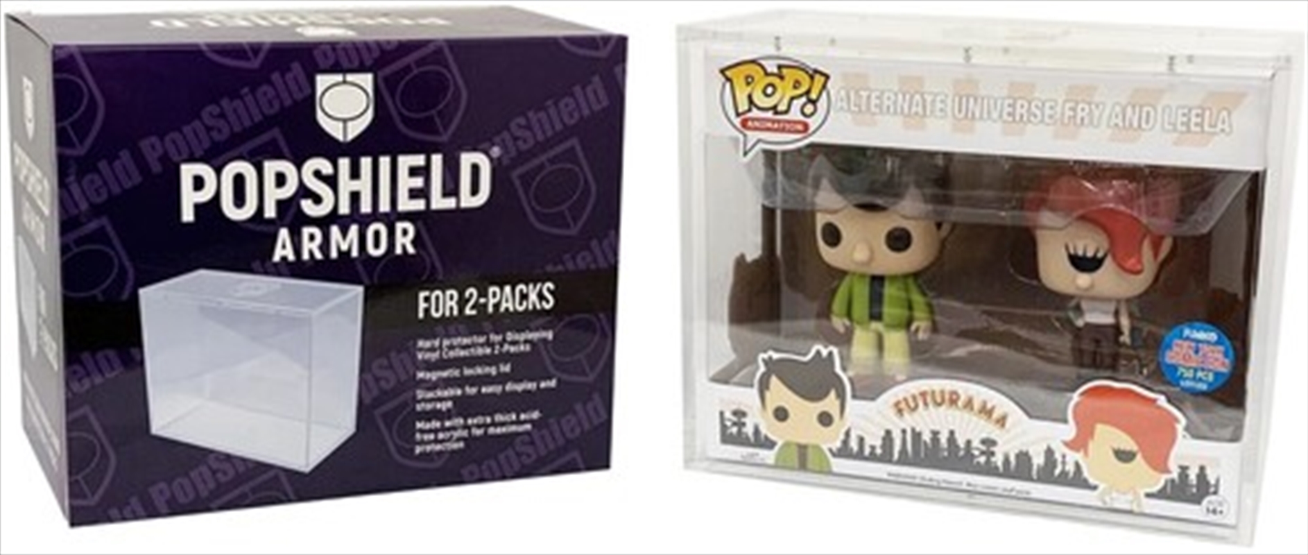 PopShield Armor - Funko POP! Hard Protectors 4 Inch - For 2-Pack Figure Sets- Acrylic (Clear)/Product Detail/Funko Collections