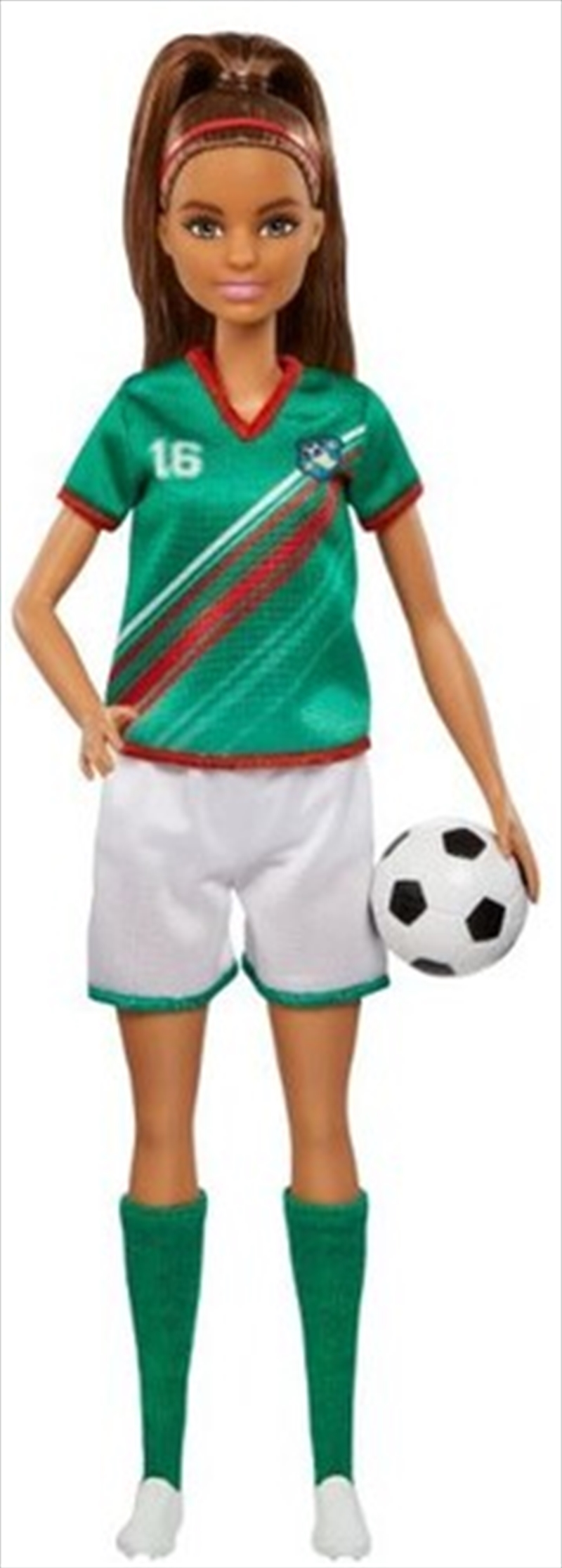 Mattel - Barbie I Can Be Soccer Player, Brunette, Green & Red Uniform/Product Detail/Toys