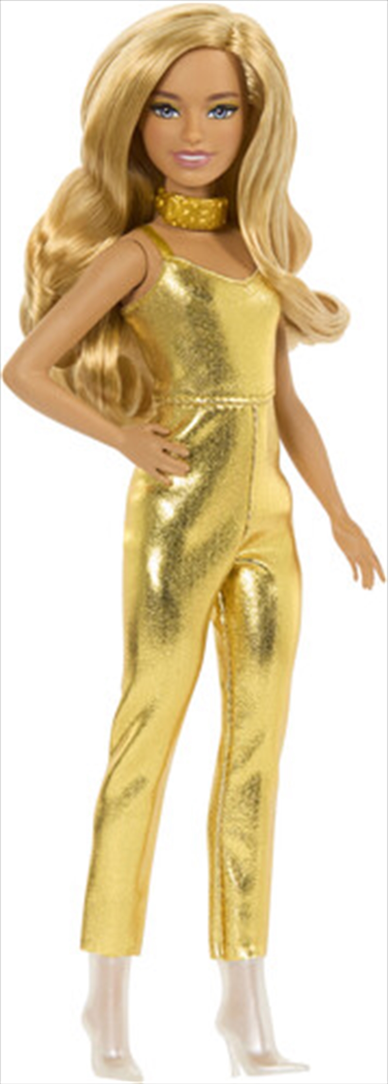 Mattel - Barbie Fashionista, Petite with Blonde Hair, Wearing Golden Jumpsuit and Accessories/Product Detail/Toys