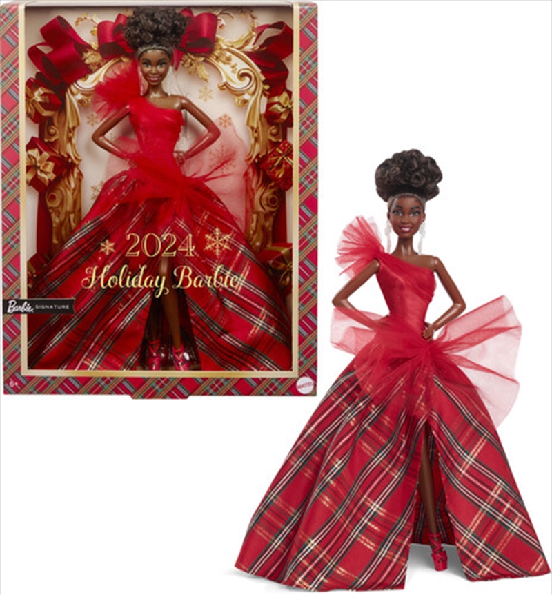 Mattel Collectible - Barbie Holiday Doll 2024, Black/Product Detail/Toys