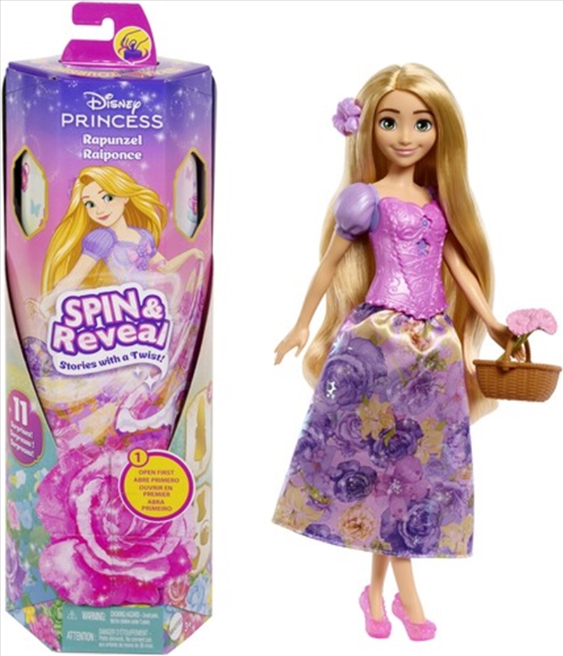 Mattel - Disney Princess SPIN & REVEAL Rapunzel Doll/Product Detail/Toys