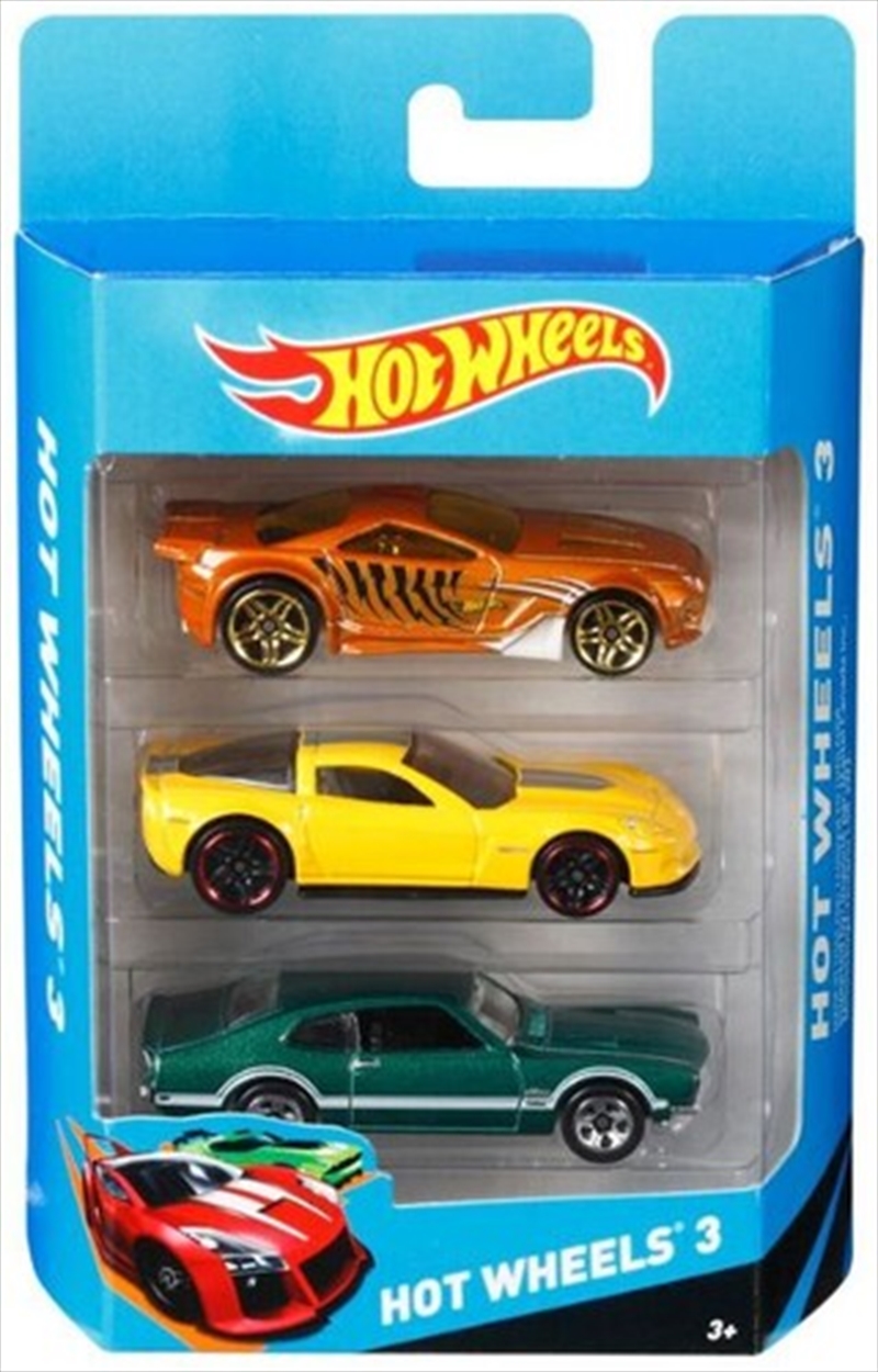 Mattel - Hot Wheels Car 3-Pack, styles in 3-pack will vary/Product Detail/Toys