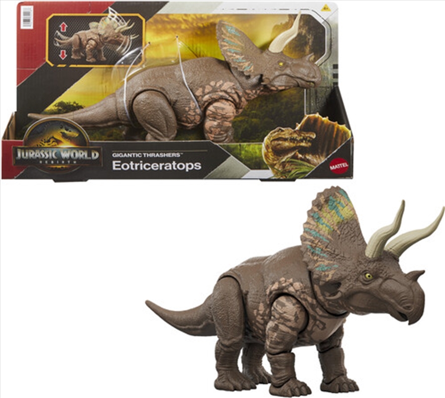 Mattel - Jurassic World: Rebirth Gigantic Thrashers Eotriceratops/Product Detail/Toys
