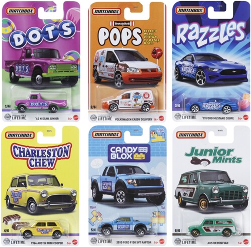 Mattel - Matchbox 1:64 Candy Series 10-Pack Assortment C (SENT AT RANDOM)/Product Detail/Toys