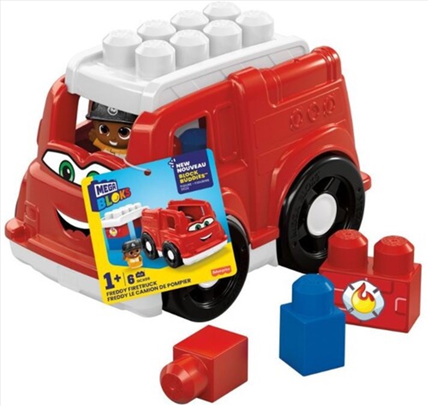 MEGA BLOKS - 'Lil Vehicles Freddy Firetruck, 6 Piece Toddler Buiding Toy Set/Product Detail/Toys