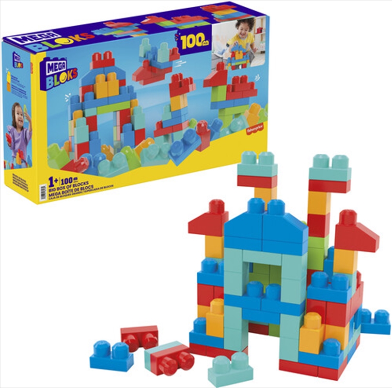 MEGA BLOKS - Big Box of Blocks, 100 Piece Toddler Buiding Toy Set/Product Detail/Toys