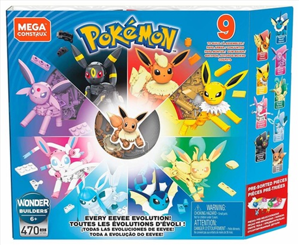 MEGA BLOKS - Pokemon: Every Eevee Eevolution Pack, 470 Piece Building Toy Set/Product Detail/Toys
