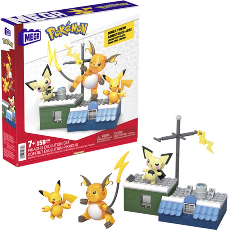 MEGA BLOKS - Pokemon: Pikachu Evolution Set, 160 Piece Building Toy Set/Product Detail/Toys
