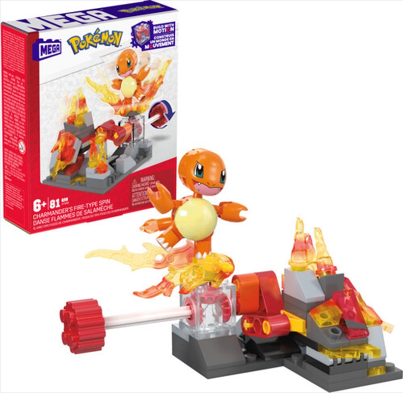 MEGA BLOKS - Pokemon: Charmander's Fire-Type Spin, 81 Piece Building Toy Set/Product Detail/Toys