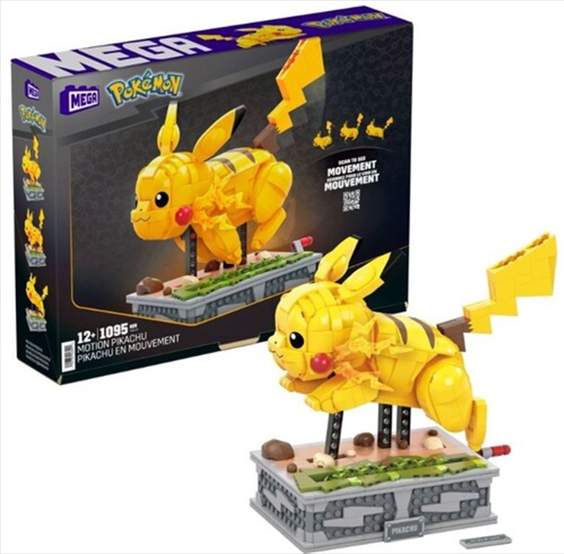 MEGA BLOKS - Pokemon: Build with Motion Pikachu, 1092 Piece Building Toy Set/Product Detail/Toys